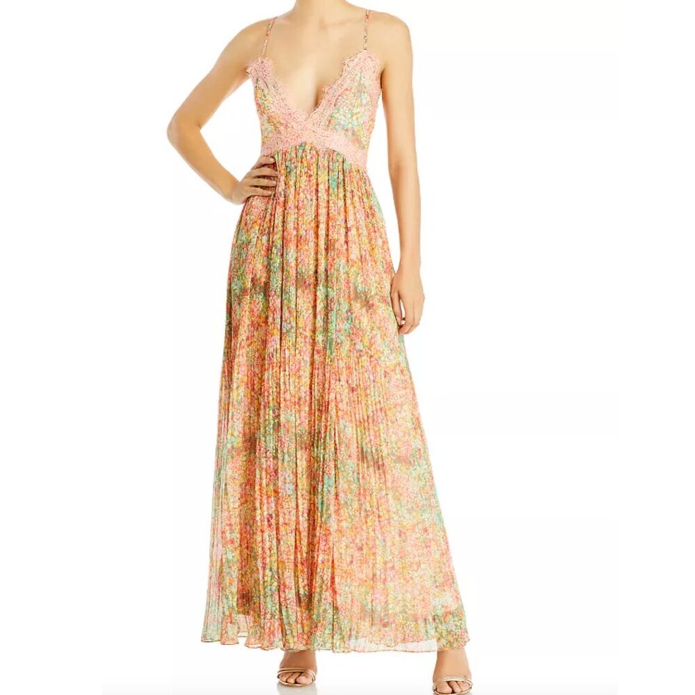 ROCOCO SAND Floral Lace Maxi Dress New With Tags Size XS